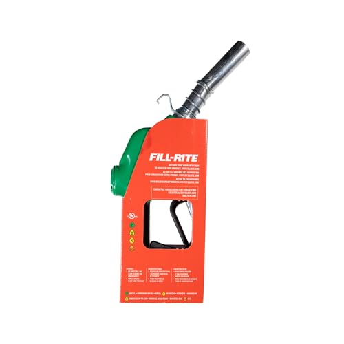 Fill-Rite N100DAU13G 1" 5-40 GPM (19-150 LPM) Ultra High Flow Automatic Nozzle - Compatible with Gasoline, Diesel, Biodiesel up to B20, E15 & Kerosene - Green - style: 1" High Flow Nozzle (Green)