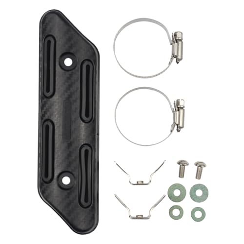 Motorcycle Exhaust Protector Can Dirt Bikes Accessories Silicone Guard Anti-hot Black