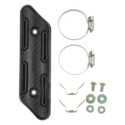 Motorcycle Exhaust Protector Can Dirt Bikes Accessories Silicone Guard Anti-hot Black