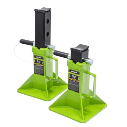 Arcan Professional Tools 22 Ton Heavy Duty Locking Pin Jack Stands (Pair)
