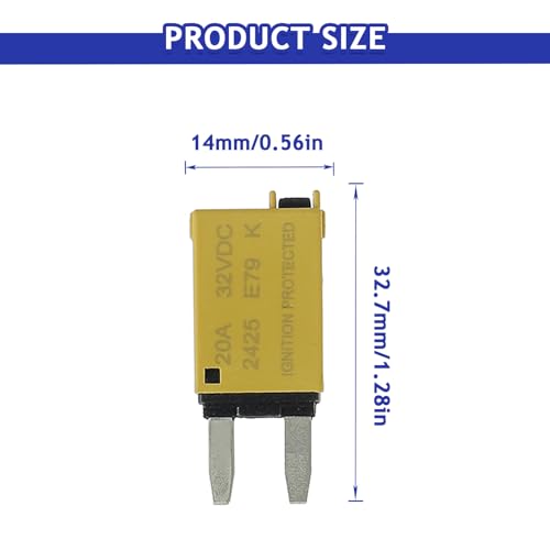 BOJACK ATM Manual Resettable Fuse Low Profile Mini Blade Fuses - style: E79
