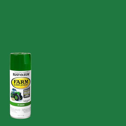 Rust-Oleum Farm & Implement JD Green Spray Paint - color: JD Green, size: 12 Ounce (Pack of 6)