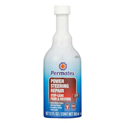 Permatex 30303 Power Steering - Stop Leak, 12 fl oz, Effectively Stops Power Steering System Leaks While Revitalizing Seals and O-Rings - style: Power Steering