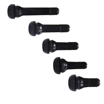 5 pcs of 5 Kinds Tire Valve Stems Snap-in Rubber Tubeless TR412 TR413 TR414 TR415 TR418 for 0.453"(11.5mm) Rim Holes Standard Replacement for Cars Trucks Automotives Total 25 pcs