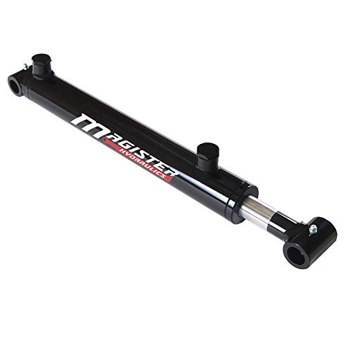 Magister Hydraulic Cylinder 2" Bore x 6" Stroke, Welded Hydraulic Ram with Cross Tube Ends, Double Acting Hydraulic Piston 3500 PSI (WCT 2x6) - color: 2" Bore, size: 6" Stroke