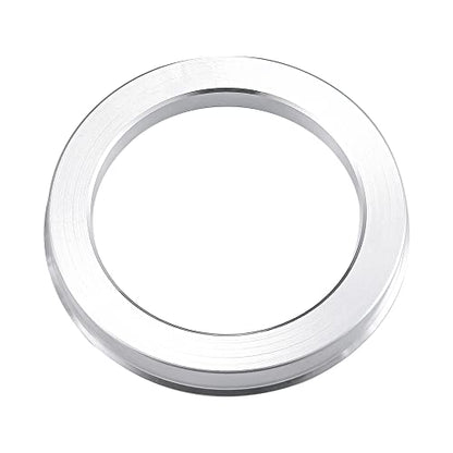 X AUTOHAUX 4pcs OD 74.1mm to ID 57.1mm Aluminum Alloy Hub Centric Rings - size: 74.1-57.1mm