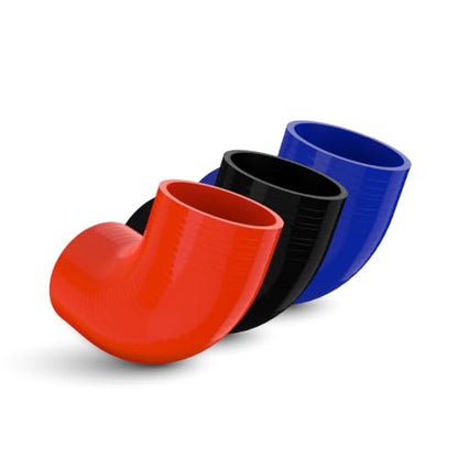 Endure 90 Degree Silicone Elbow Intake Hose 4-Ply, 3"(76mm) - Red - color: Red, size: ID - 3Inch(76mm)