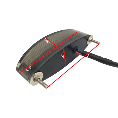Universal 12V 28LEDs Motorcycle Brake Warning Tail Lights - color: Smoke