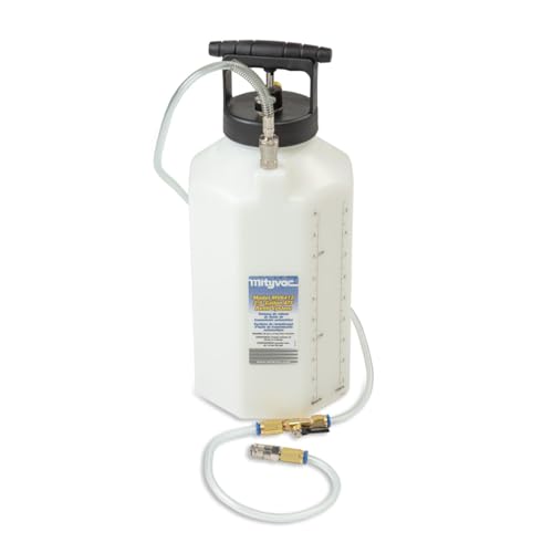Mityvac MV6412A ATF Pneumatic Sealed Automatic Transmission Refill System, Integrated Manual Pump, 2.5 Gallon (10Liter), Flow Control Valve, Quick-Change Connection, Integrated Pressure Relief Valve - style: MV6412A