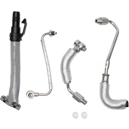 Turbocharger Oil Return Hose - Compatible with Buick, Chevrolet - Encore, Cruze, Cruze Limited, Sonic, Trax - Turbo Oil Drain Line - Turbocharger Oil Return Line - Replaces 55567067, 55568031