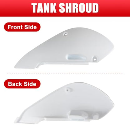 ABS Plastics Kit for Kawasaki KLX110 2002-2013, KX65 2000-2013 - color: Red & White