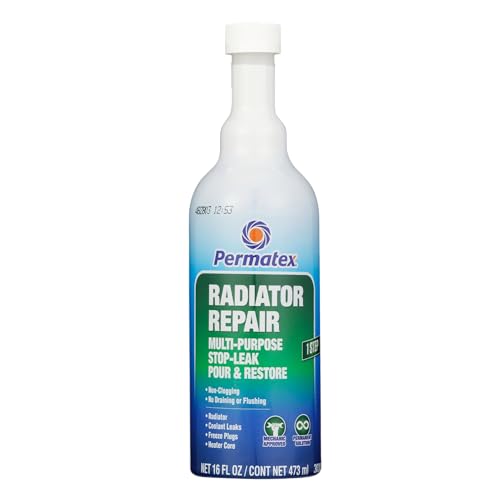 Permatex 30301 Radiator Repair - Stop Leak, 16 fl oz, Protecting Against Coolant Loss, Stopping Leaks and Seepage from Head Gaskets - style: Radiator Repair