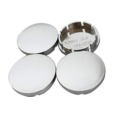 4 Pcs/Set Black/Silver 56mm Universal Car Wheel Center Hub Caps ABS Caps Vehicle Decor