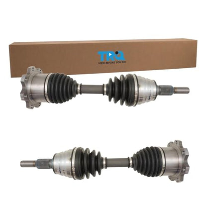 TRQ Front Driver and Passenger Side CV Axle Shaft Assembly Set - style: CSA64117