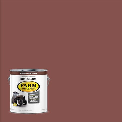 Rust-Oleum Farm & Implement Red Oxide Metal Primer Paint - color: Red Oxide Metal Primer, size: 128 Ounce (Pack of 1)