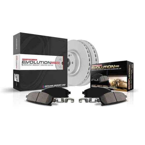 PowerStop Z17 Brake Pad & Fully Coated Rotor Kit Front CRK137 - style: Stock Replacement Fully Coated