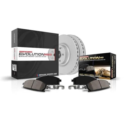 PowerStop Z17 Brake Pad & Fully Coated Rotor Kit Front CRK137 - style: Stock Replacement Fully Coated
