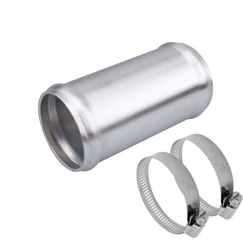 AC PERFORMANCE OD 2.25" Aluminum Tube Hose Joiner with Clamps - size: 2.25" (57mm)