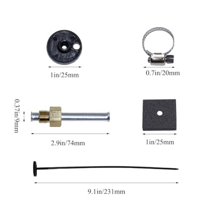 Transmission Oil Cooler Kit, Aluminium alloy Radiator with 5/16" Tube and Hose Mounting Kit(Black) (8 Pass) - color: Black, size: 8 Pass