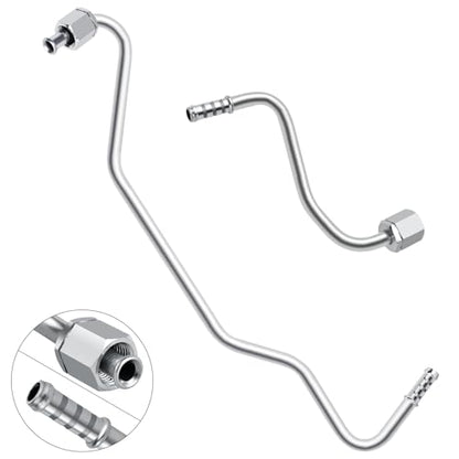 MuHize Radiator Transmission Cooler Lines - Oil Cooling Line (2 Pack) - size: Long & Short