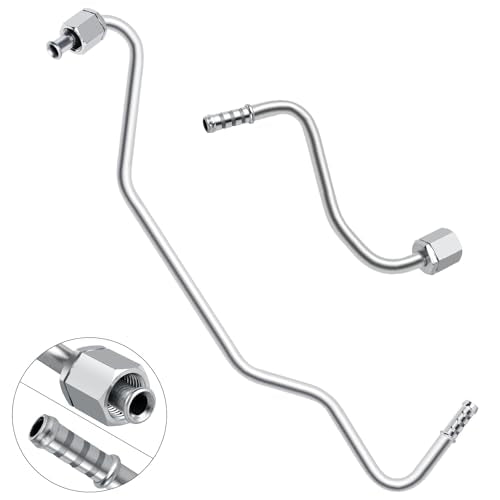 MuHize Radiator Transmission Cooler Lines - Oil Cooling Line (2 Pack) - size: Long & Short