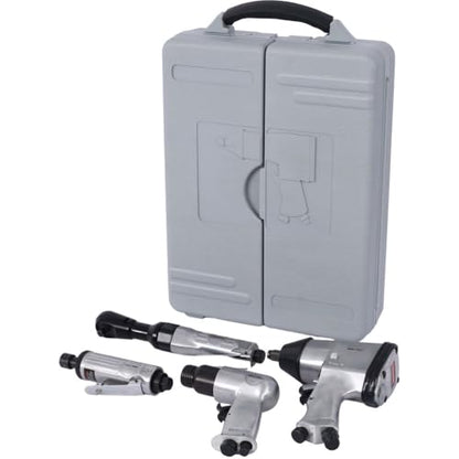 71-Piece Air Tool and Accessories Kit, 1/2" Impact Wrench, 3/8" Air Ratchet, Die Grinder, Air Hammer, Hose Fittings & Storage Case
