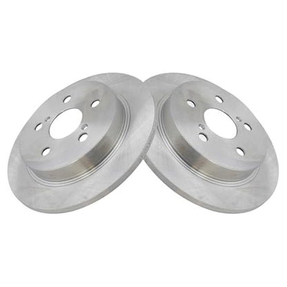 TRQ Rear Brake Pad and Rotor Set Ceramic Solid Rotors - style: BKA14525