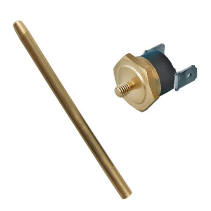 Heavy Duty 11" Transmission Oil Cooler 9" Inch Electric Fan & Push-in Probe Thermostat Switch Kit (150'F On - 135'F Off) - size: 150'F On - 135'F Off