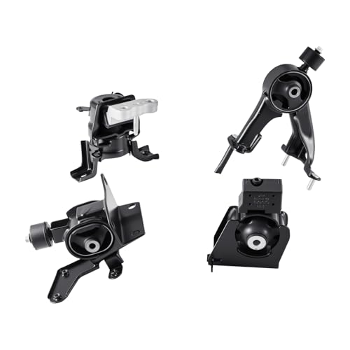 VEVOR Engine and Transmission Motor Mount Kit Replacement, Set of 4, Compatible with 2009–2013 Toyota Corolla 1.8L L4, Replace OE# A62015, A62039, A62027, A62023, Secure Support - size: 2003–2008 Toyota Corolla 1.8L