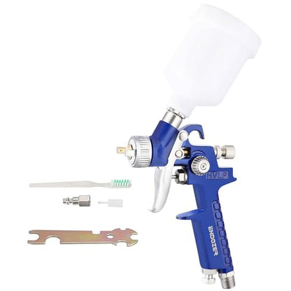 ENDOZER General Purpose Mini HVLP Spray Guns Auto Car Detail Paint Sprayer Spot Repair with 0.8mm Nozzle 125CC - color: Nozzle-0.8mm