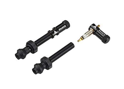 Granite Juicy Nipples Presta Valve Core Remover Caps (Black) - color: Black