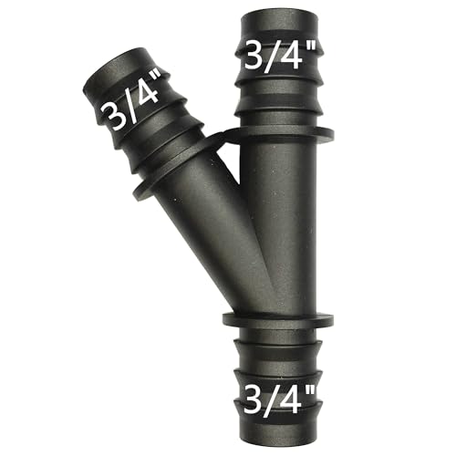 3/4" Pipe Y-Joint Fitting,Radiator Coolant Hose 3-Way Connector, Heater Tee