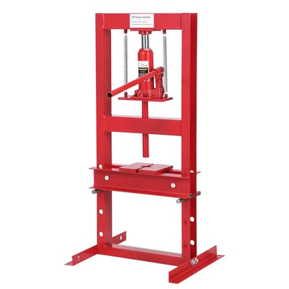 6-Ton Hydraulic Press, Heavy Duty Benchtop Hydraulic Shop Press with 2 Press Plates, H-Frame Adjustable Garage Floor Press for Car Repair and Garage