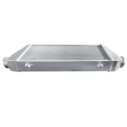 Universal Intercooler 24.5''x10.3''x2.7" Front Mount Intercooler 2.2'' Inlet and Outlet Aluminum Turbo Intercooler Direct Replacement for Any Turbo Charger system - size: 24.5''x10.3''x2.7" 2.2''