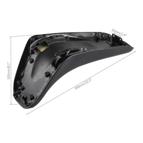TDPRO Plastic Fairing Kit Fender Parts and Black Seat & 3L Gas Petrol Fuel Tank for Apollo Orion 110cc 125cc 150cc Pit Dirt Bike (4Black+3White) - color: 4Black+3White