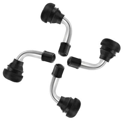 Tire Valve Stems PVR70(4 Pcs),90 Degree Motorcycle Valve Stems,Snap-in Valve Stems Compatible with Yamaha Honda Kawasaki Suzuki Triumph Harley,Valve Stems for Motorcycle, ATV, Scooter(Silver) - color: PVR70 90 degree 4 Pcs