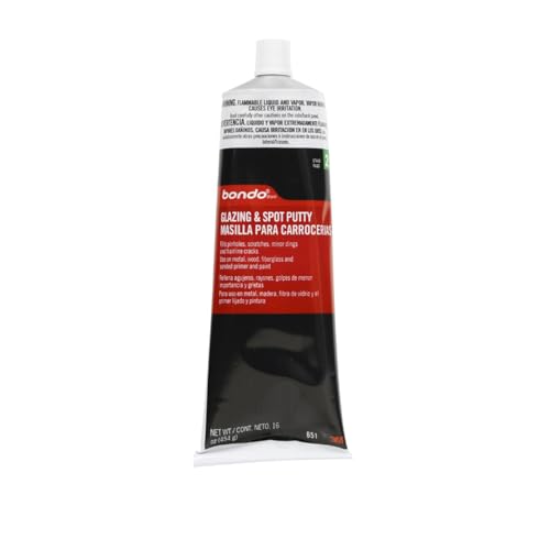 bondo Glazing and Spot Putty, 16 oz per Tube (2 Pack) - size: 2 tubes