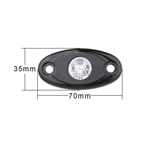 YONEDA Green Rock Lights for Trucks, 4 Pods, IP68 Waterproof - color: Green, size: 4 Pods