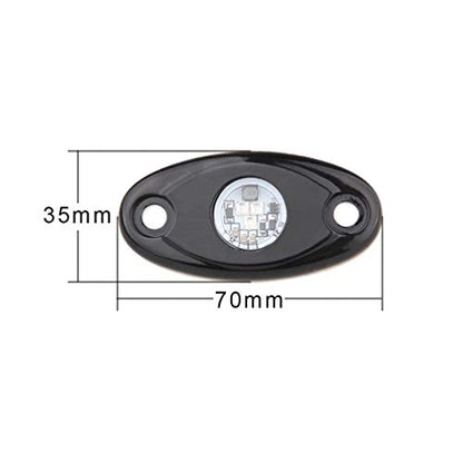 YONEDA Green Rock Lights for Trucks, 4 Pods, IP68 Waterproof - color: Green, size: 4 Pods