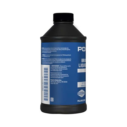 Polaris DOT 4 Brake Fluid, 12 Oz, for Snowmobiles, UTV SxS - Part 2872189