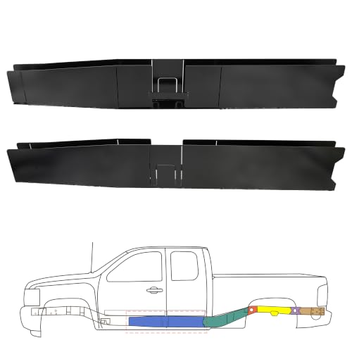 Frame Repair Kit Fit for 2nd Gen Chevy Silverado & 3rd Gen GMC Sierra 1500 2007-2014 Ext/Crew Cab, Full Center Section, E-Coat Weld-On Rust Silverado Frame Repair Patch