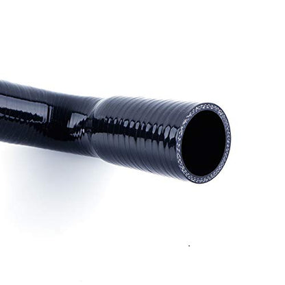 Silicone Radiator Hose For 1987-2006 Jeep Wrangler YJ/TJ 2.4L 4.2L With Clamps (black) - color: Black