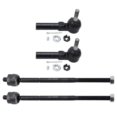 Detroit Axle - 4pc Front Tie Rods for Dodge Grand Caravan Chrysler Plymouth - size: 4S42902/group
