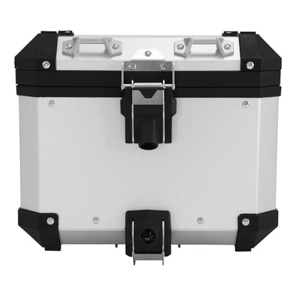 TCT-MOTORPARTS Aluminum 38L Tail Box Case Top Luggage Box Trunk Fits for BMW R1300GS 2023-2025 2023 24 25 - color: Chrome Tail Luggage Box (38L)