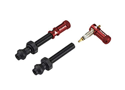 Granite Juicy Nipples Presta Valve Core Remover Caps (Red) - color: Red