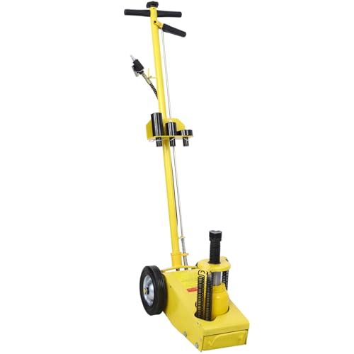 22 Ton Hydraulic Floor Jack Metal Yellow Unmatched Strength Heavy-Duty Tasks Commercial Use