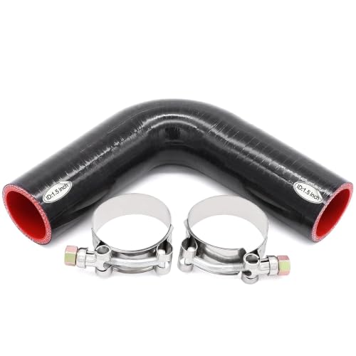 90 Degree Elbow Coupler Silicone Hose 4-Ply ID 1.5-inch(38mm) - size: 1.5 Inch