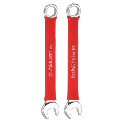 HARFINGTON 2Pcs Metric Combination Wrench 11mm 12-Point Box & Open End CR-V - size: 11mm