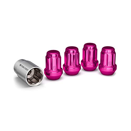 White Knight 40700SPKT Pink Wheel Lock, 4 Pack - color: Pink, size: 12mm X 1.50 Thread