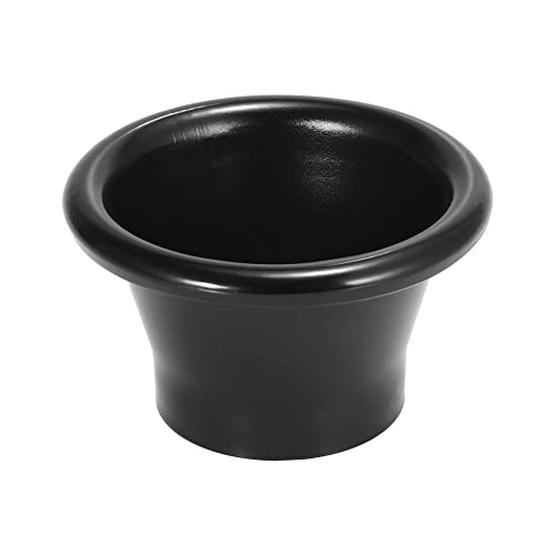 X AUTOHAUX 2.5 Inch Aluminum Bellmouth Adapter Air Inlet Decorative Cover - color: Black